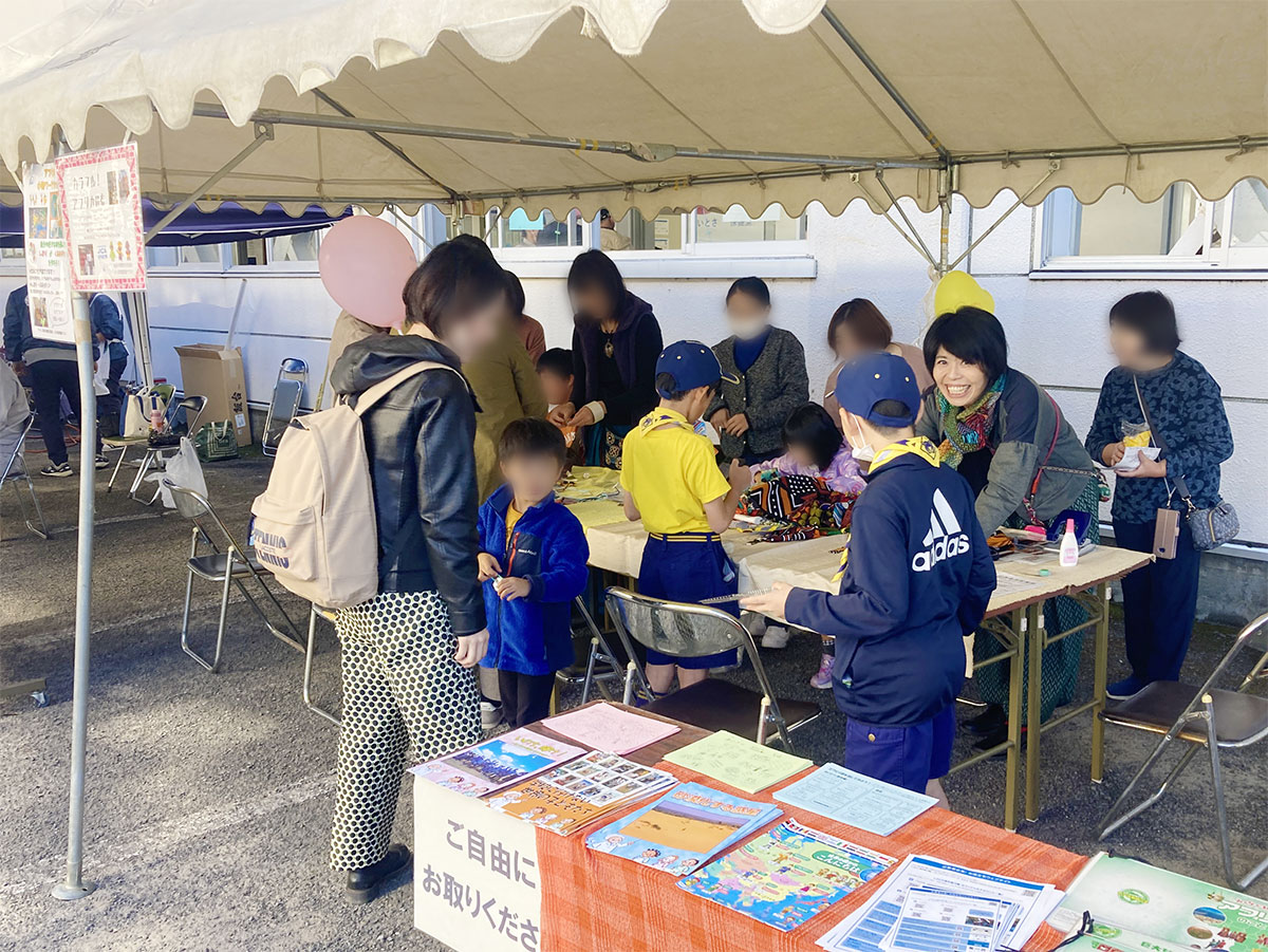 西条市産業祭でアフリカ布ワークショップを実施しました！