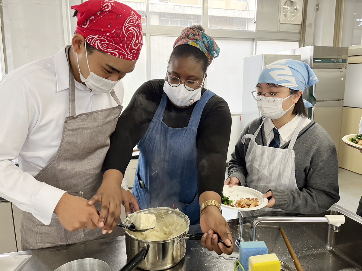 【出前講座レポート】ザンビア料理に挑戦！＠愛媛県立土居高等学校