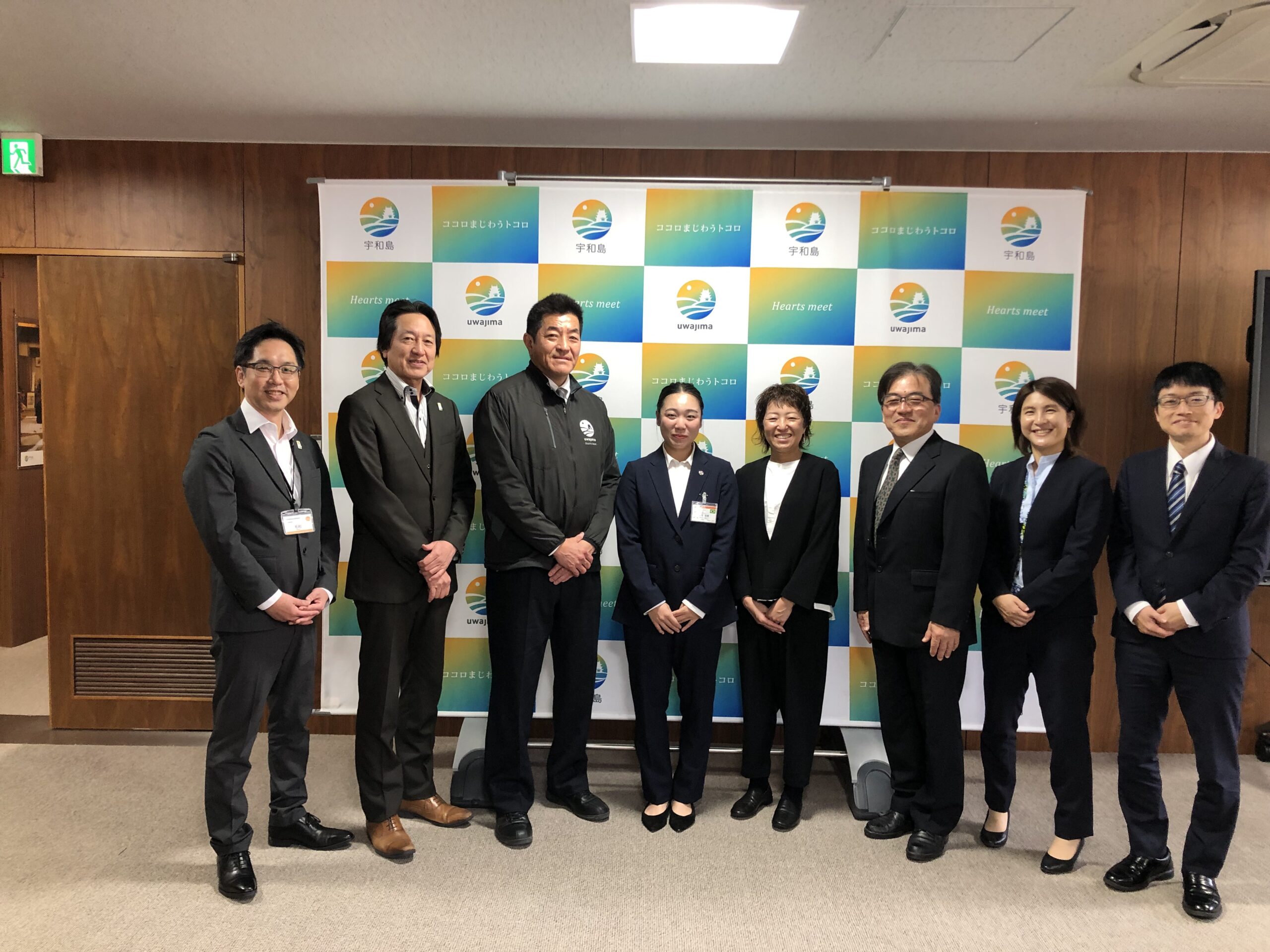 【JICA海外協力隊】2025年度2次隊の隊員が宇和島市で表敬訪問しました。